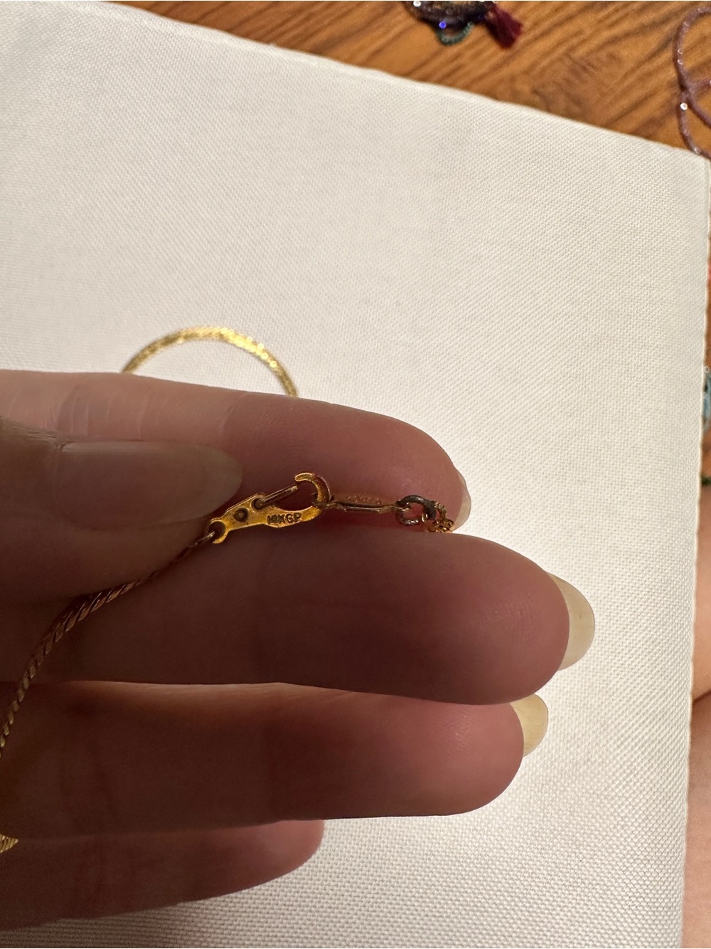Delicate Gold Rope Chain Necklace - Classic Everyday Accent 14Kt GP